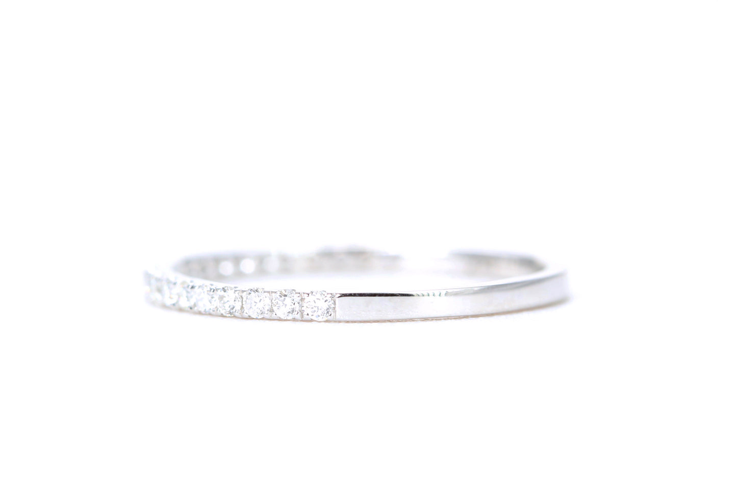 Micro Pavé 1/4 Carat Diamond Ring in 14K White Gold