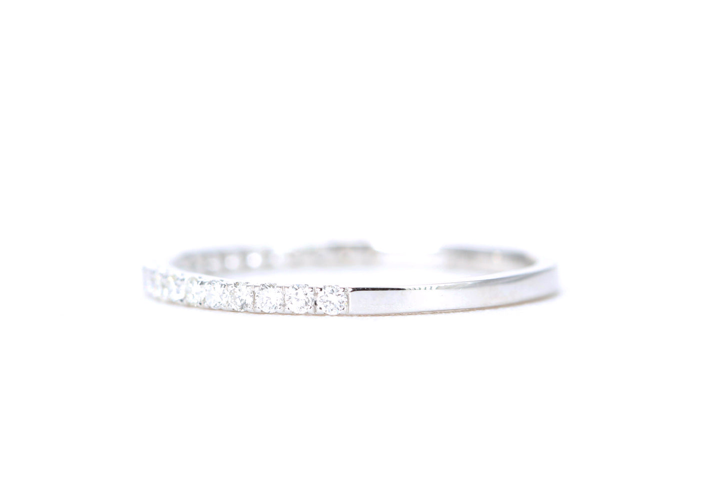 Micro Pavé 1/4 Carat Diamond Ring in 14K White Gold