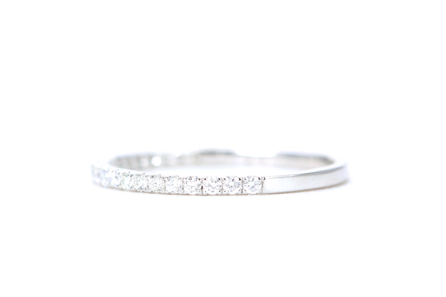 Micro Pavé 1/4 Carat Diamond Ring in 14K White Gold