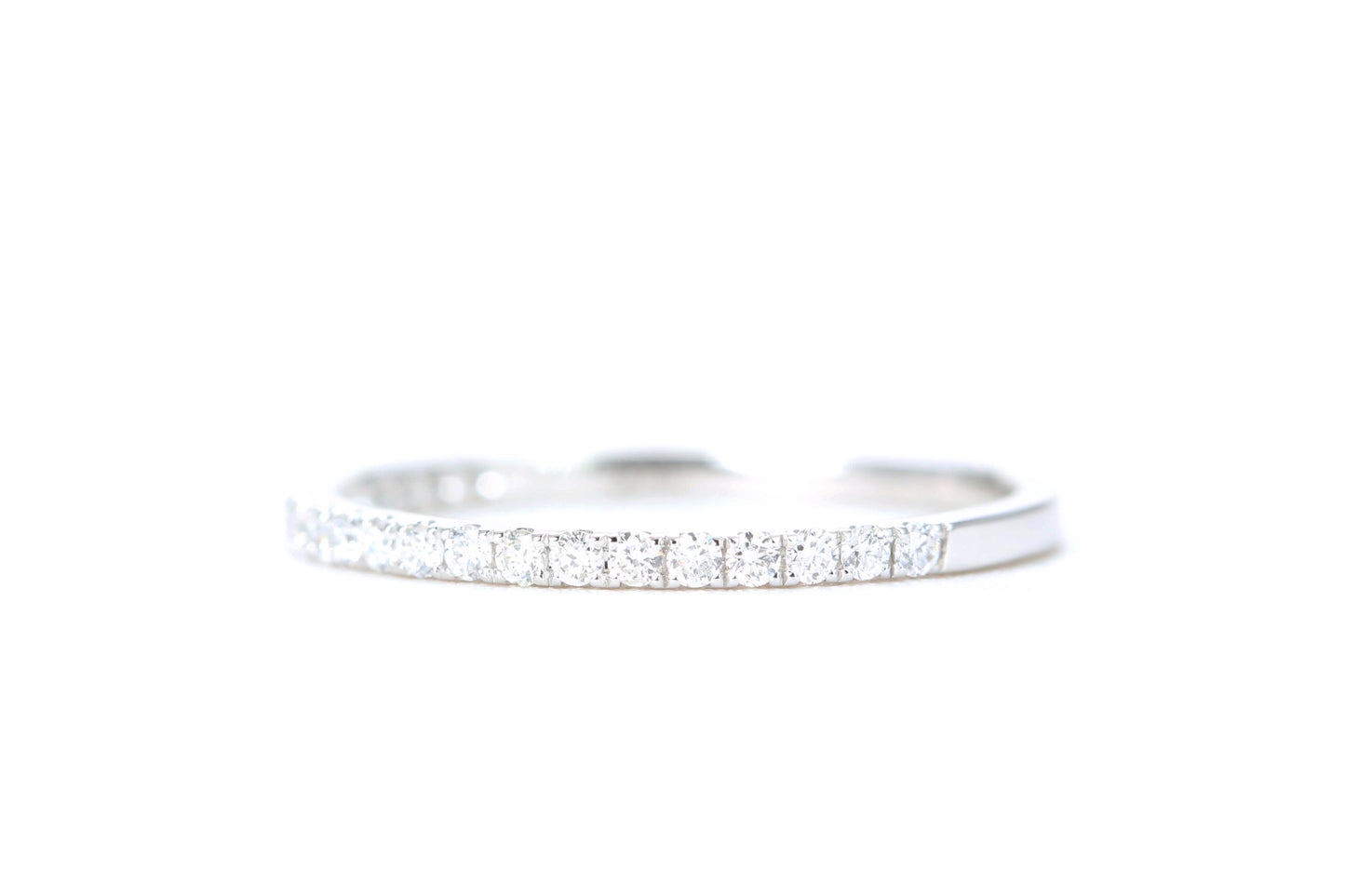 Micro Pavé 1/4 Carat Diamond Ring in 14K White Gold