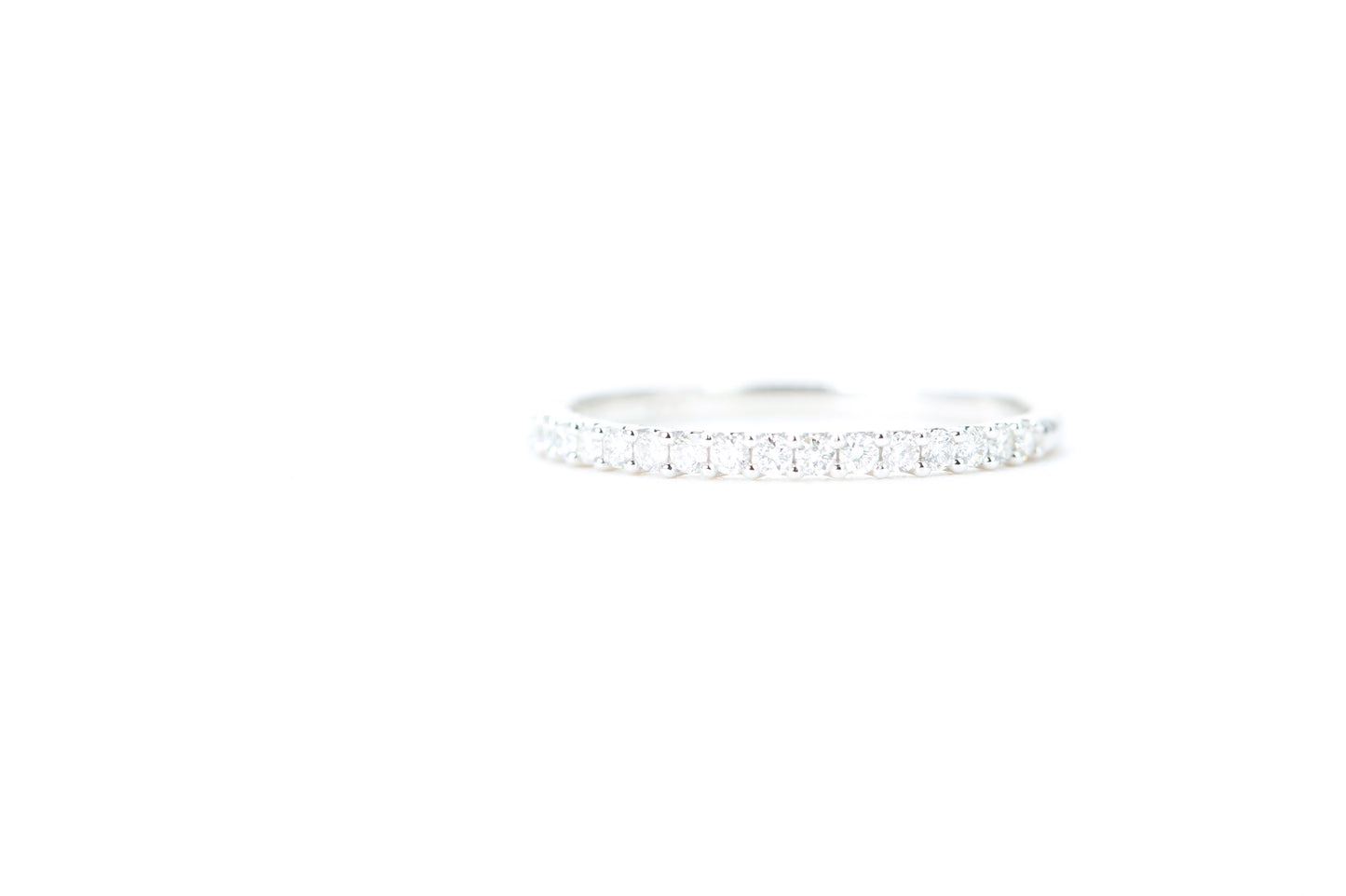 Micro Pavé 1/4 Carat Diamond Ring in 14K White Gold
