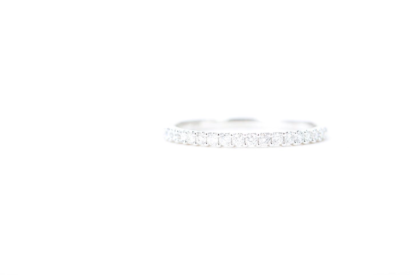 Micro Pavé 1/4 Carat Diamond Ring in 14K White Gold
