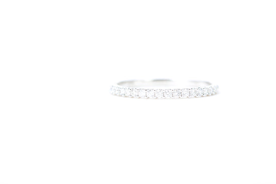Micro Pavé 1/4 Carat Diamond Ring in 14K White Gold