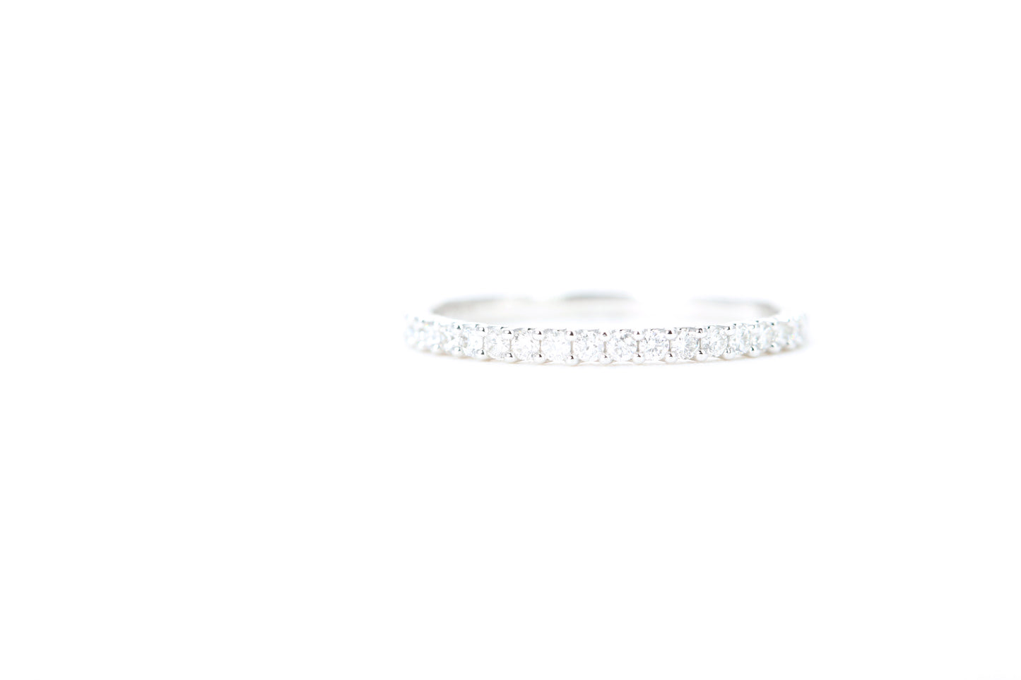 Micro Pavé 1/4 Carat Diamond Ring in 14K White Gold