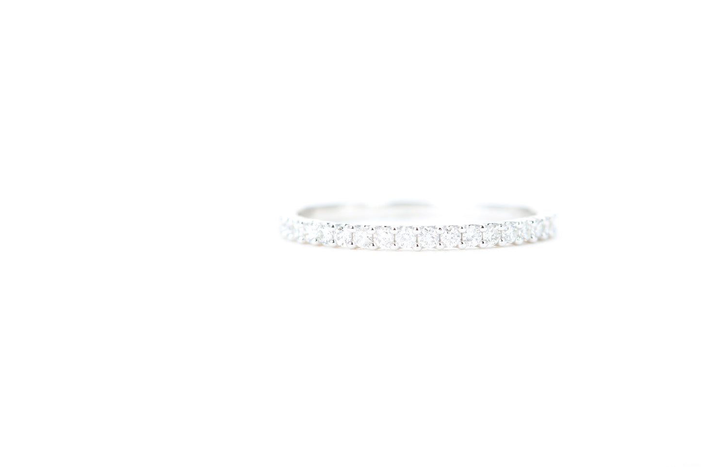 Micro Pavé 1/4 Carat Diamond Ring in 14K White Gold
