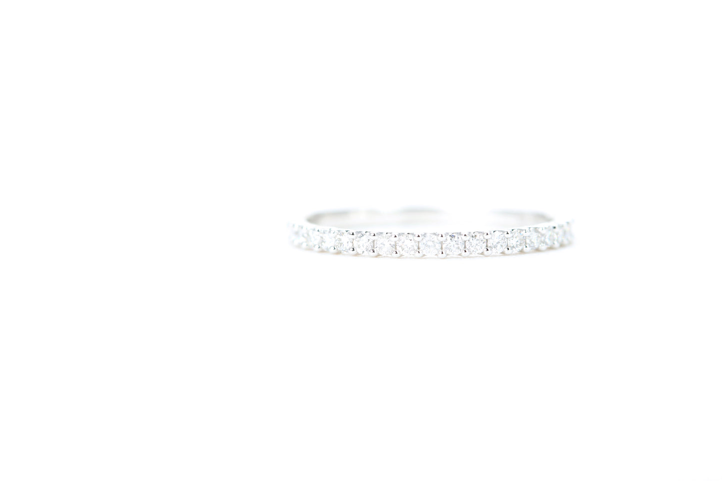 Micro Pavé 1/4 Carat Diamond Ring in 14K White Gold
