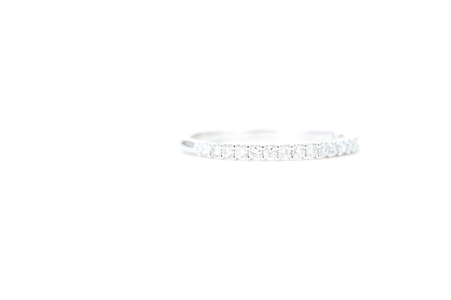 Micro Pavé 1/4 Carat Diamond Ring in 14K White Gold