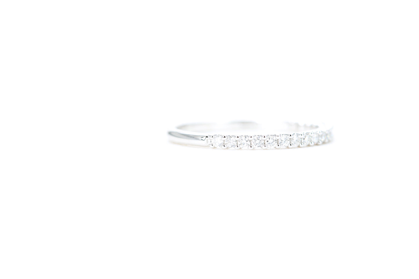 Micro Pavé 1/4 Carat Diamond Ring in 14K White Gold