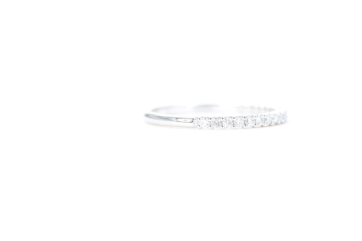 Micro Pavé 1/4 Carat Diamond Ring in 14K White Gold