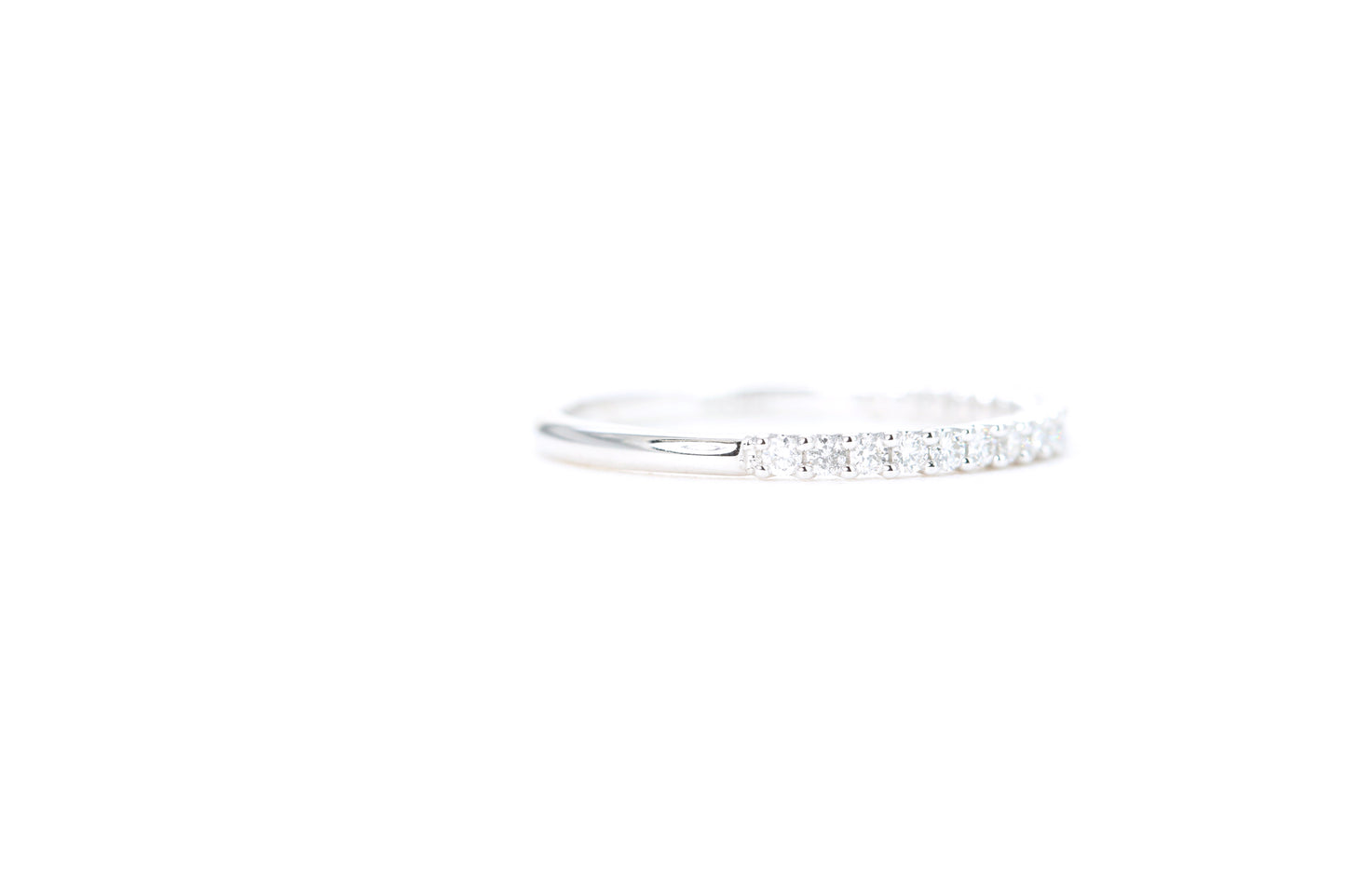 Micro Pavé 1/4 Carat Diamond Ring in 14K White Gold