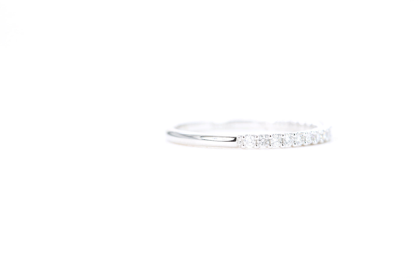 Micro Pavé 1/4 Carat Diamond Ring in 14K White Gold