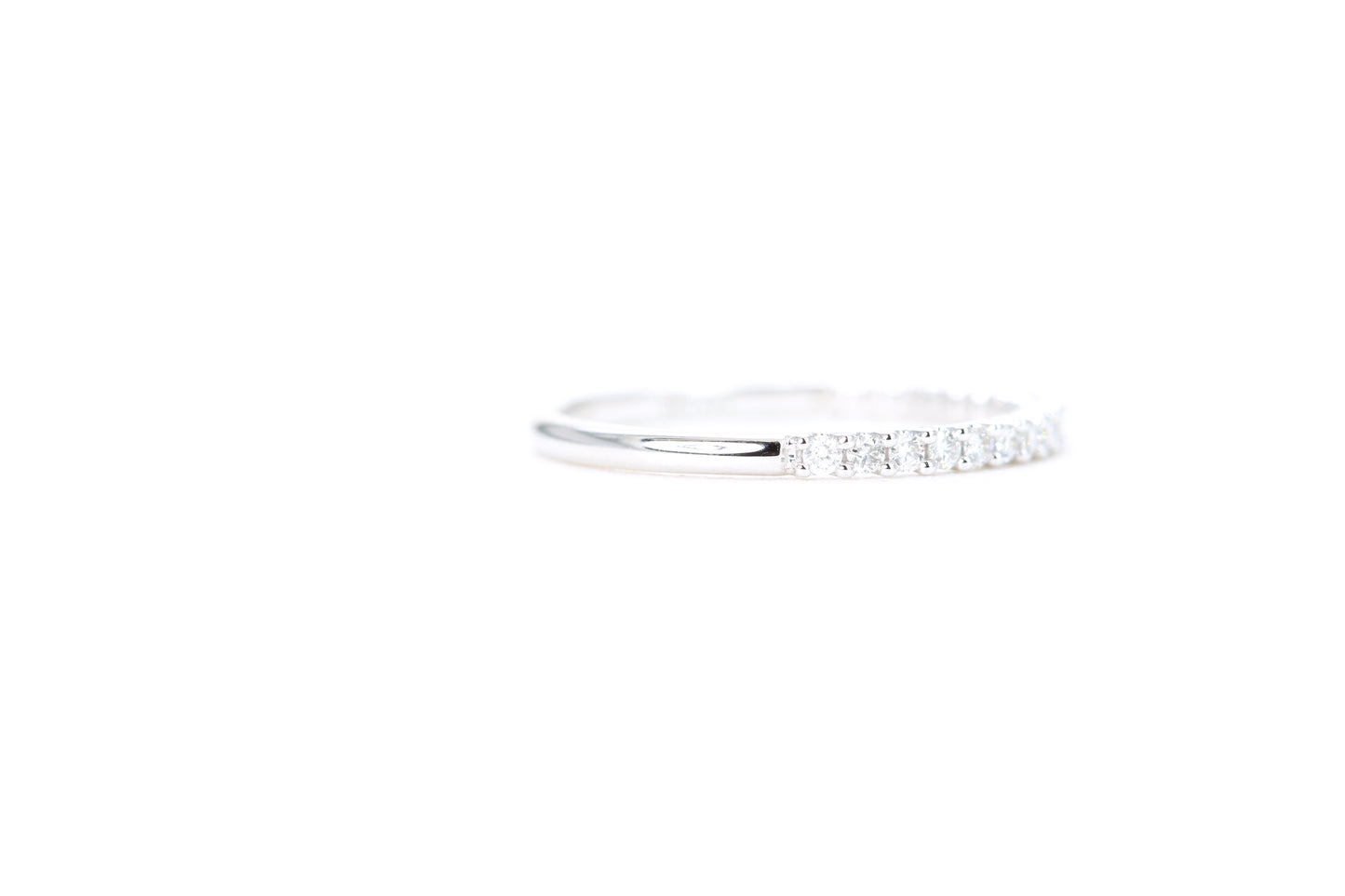 Micro Pavé 1/4 Carat Diamond Ring in 14K White Gold