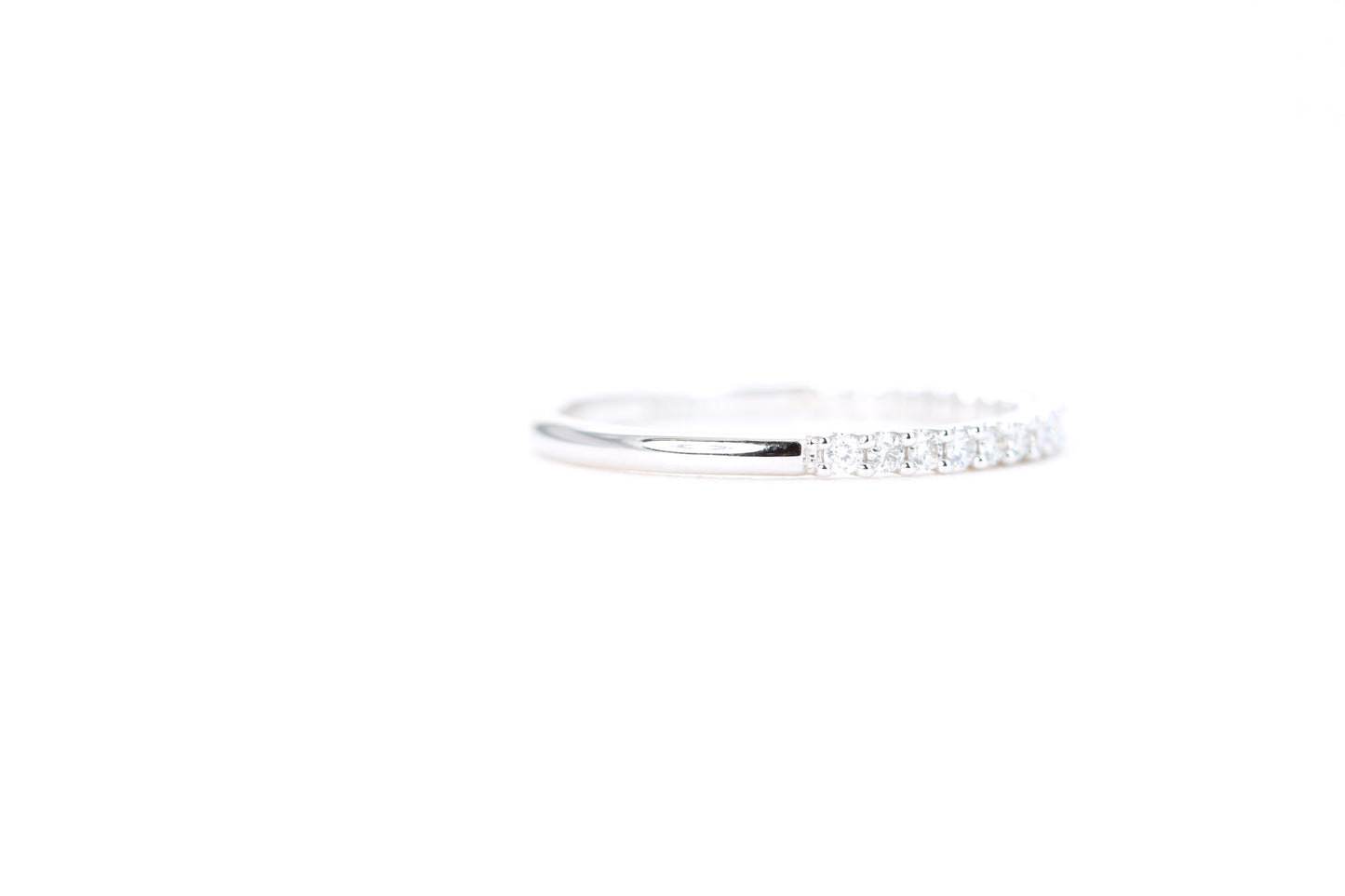 Micro Pavé 1/4 Carat Diamond Ring in 14K White Gold