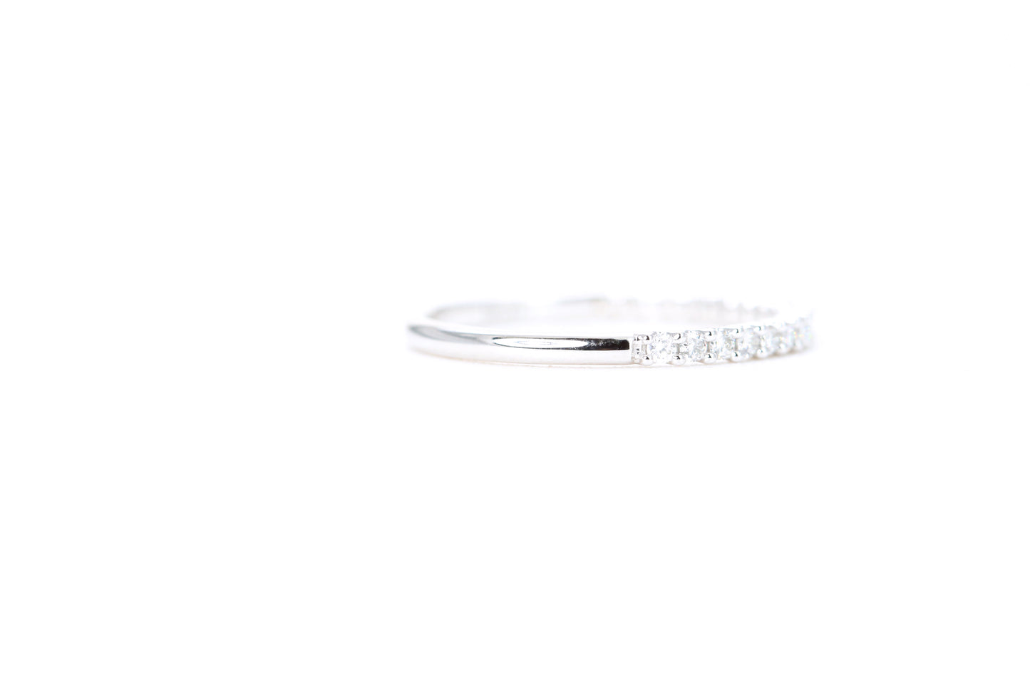 Micro Pavé 1/4 Carat Diamond Ring in 14K White Gold