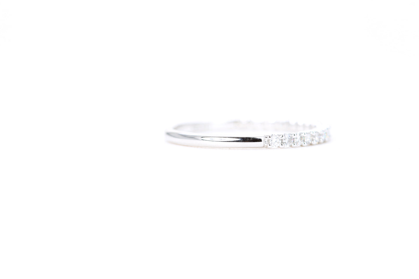 Micro Pavé 1/4 Carat Diamond Ring in 14K White Gold