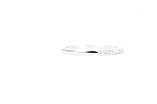 Micro Pavé 1/4 Carat Diamond Ring in 14K White Gold