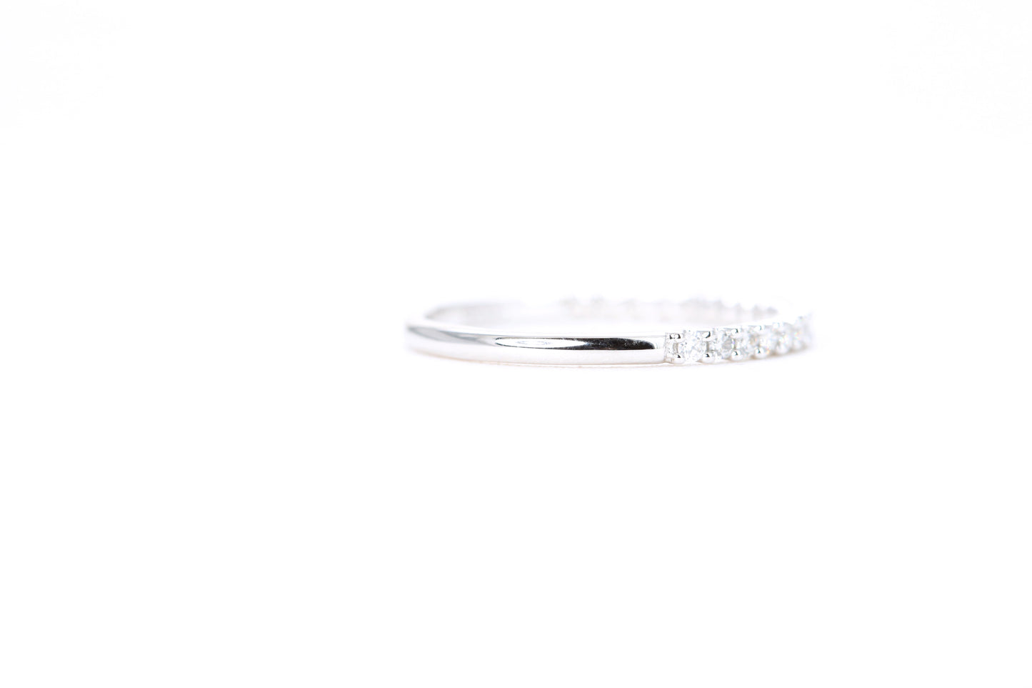 Micro Pavé 1/4 Carat Diamond Ring in 14K White Gold