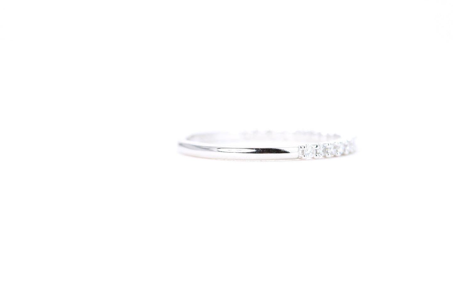Micro Pavé 1/4 Carat Diamond Ring in 14K White Gold