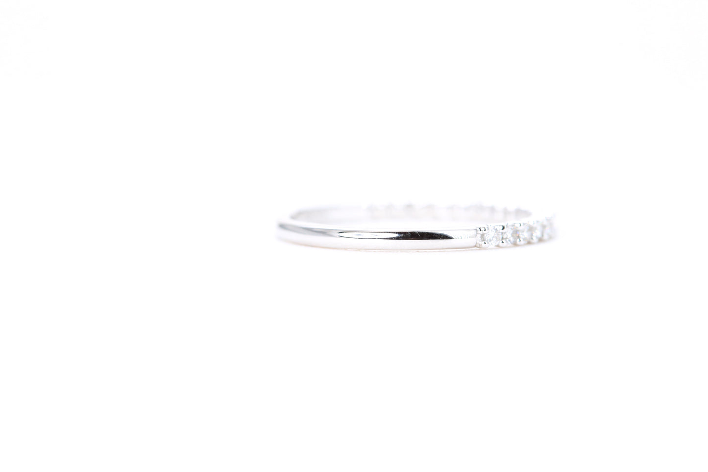 Micro Pavé 1/4 Carat Diamond Ring in 14K White Gold
