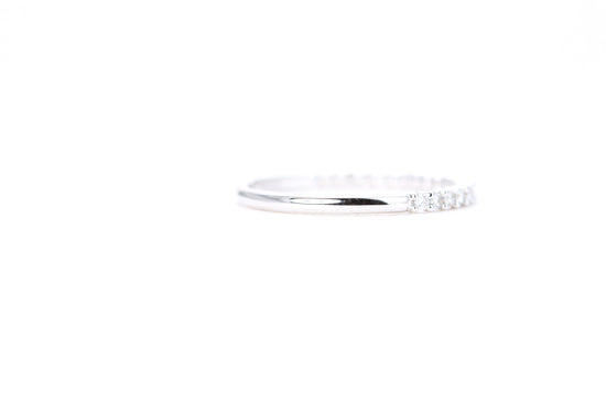Micro Pavé 1/4 Carat Diamond Ring in 14K White Gold