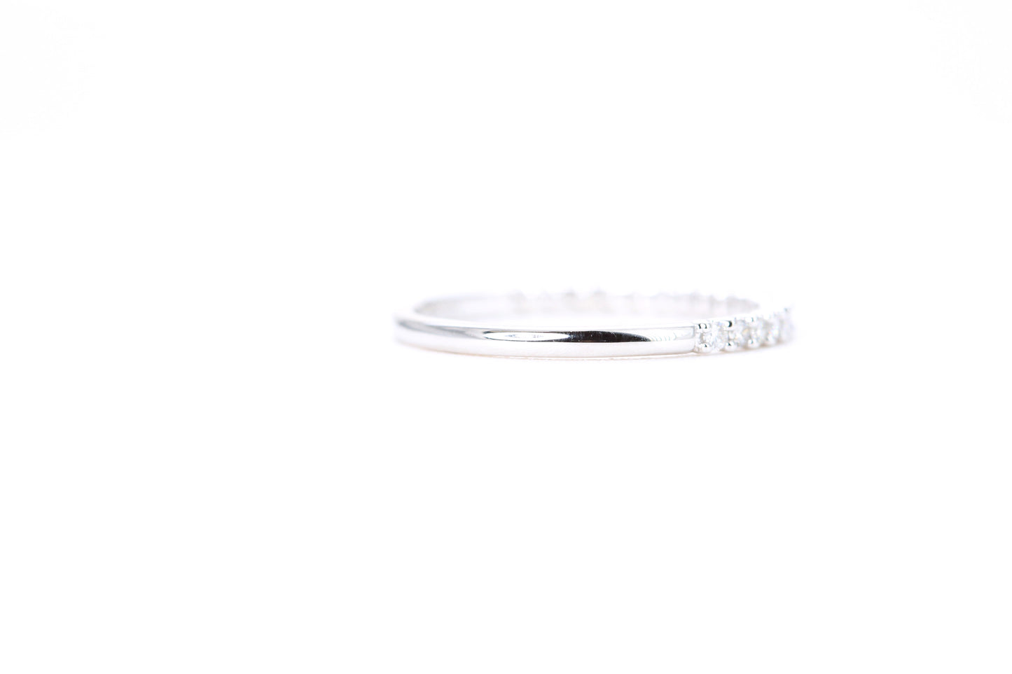 Micro Pavé 1/4 Carat Diamond Ring in 14K White Gold