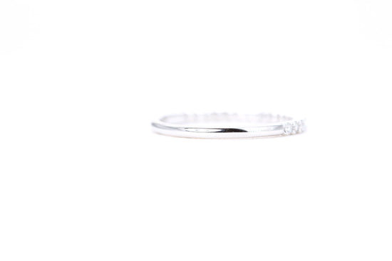Micro Pavé 1/4 Carat Diamond Ring in 14K White Gold