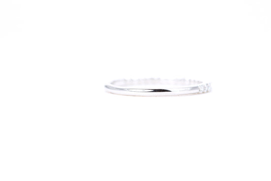Micro Pavé 1/4 Carat Diamond Ring in 14K White Gold