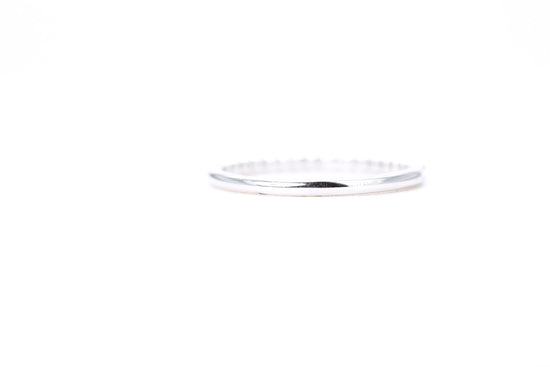 Micro Pavé 1/4 Carat Diamond Ring in 14K White Gold