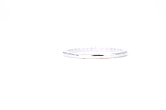 Micro Pavé 1/4 Carat Diamond Ring in 14K White Gold