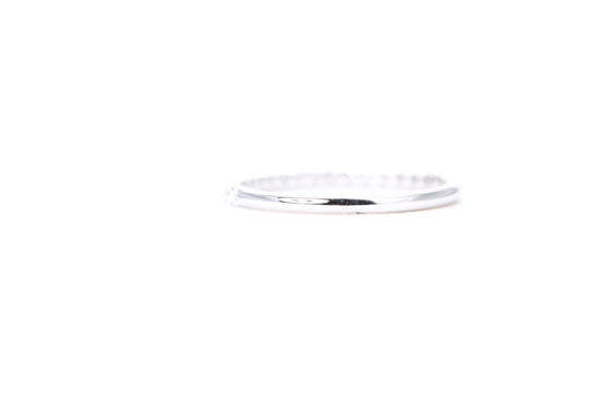 Micro Pavé 1/4 Carat Diamond Ring in 14K White Gold