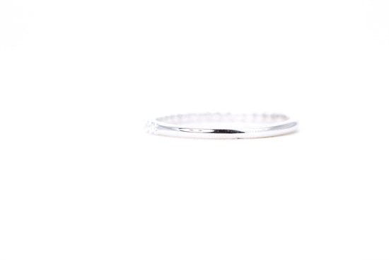 Micro Pavé 1/4 Carat Diamond Ring in 14K White Gold