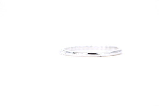 Micro Pavé 1/4 Carat Diamond Ring in 14K White Gold