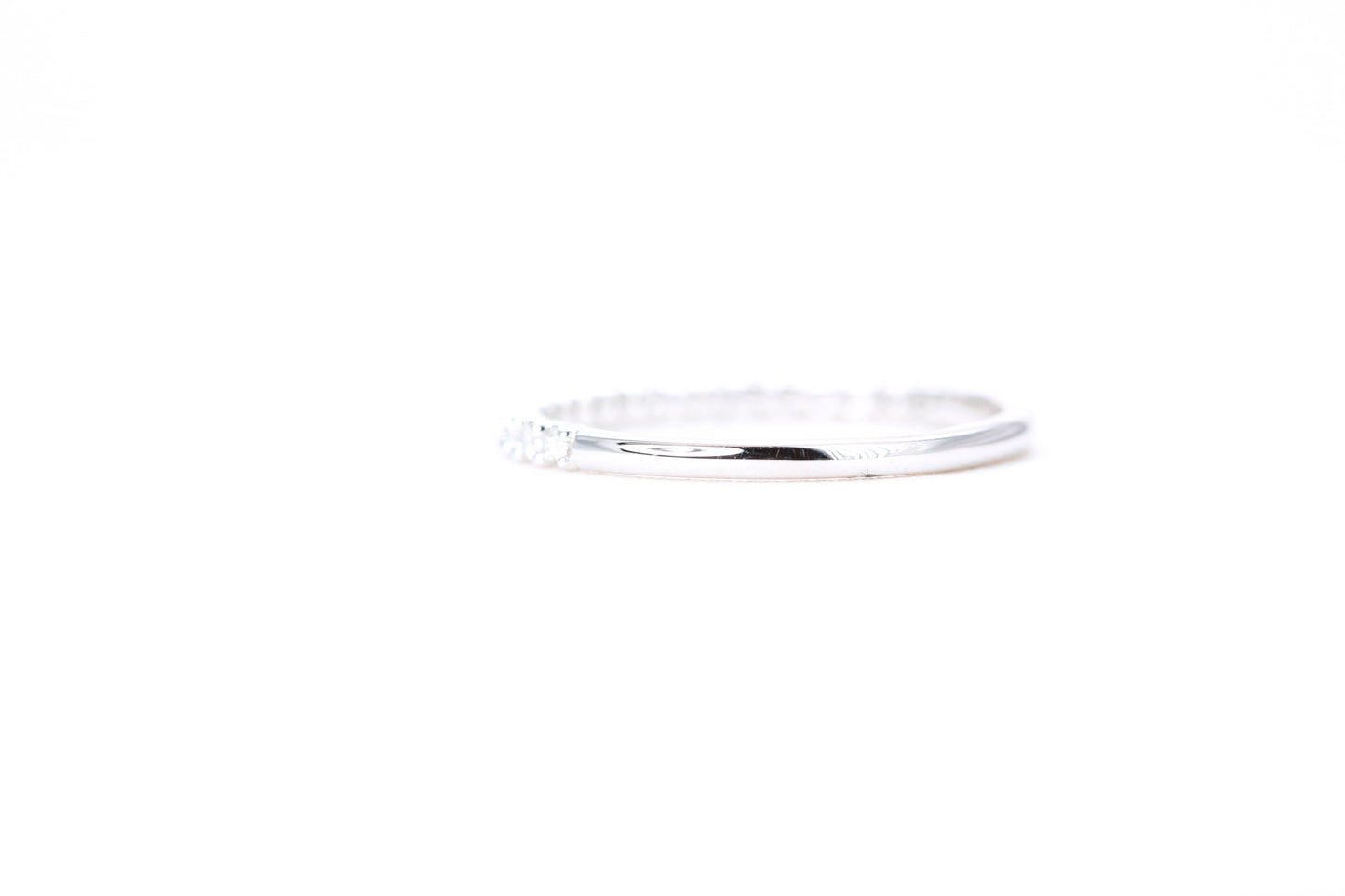Micro Pavé 1/4 Carat Diamond Ring in 14K White Gold