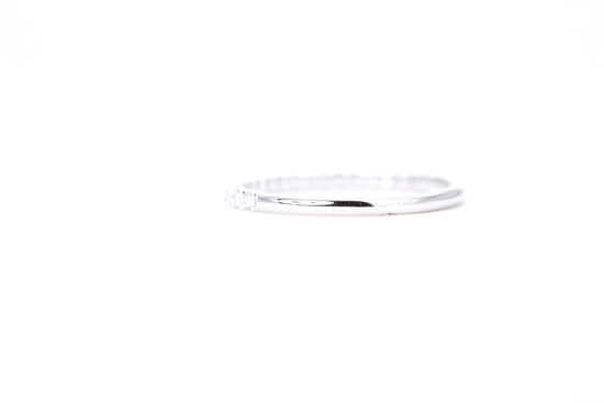 Micro Pavé 1/4 Carat Diamond Ring in 14K White Gold