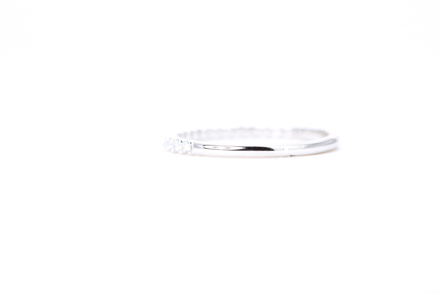 Micro Pavé 1/4 Carat Diamond Ring in 14K White Gold