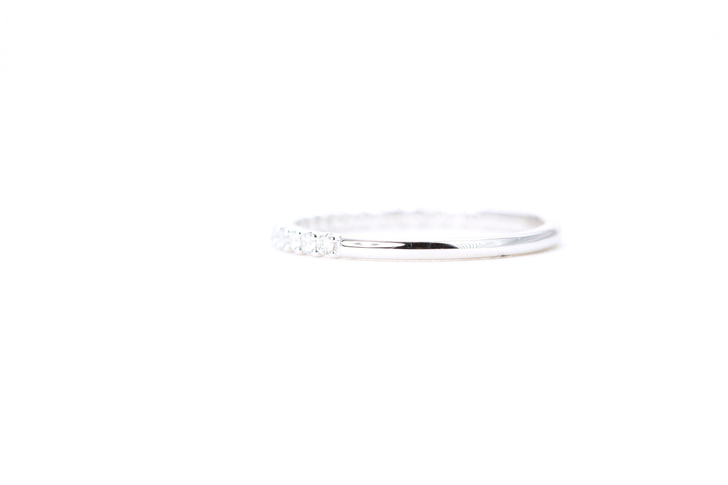Micro Pavé 1/4 Carat Diamond Ring in 14K White Gold