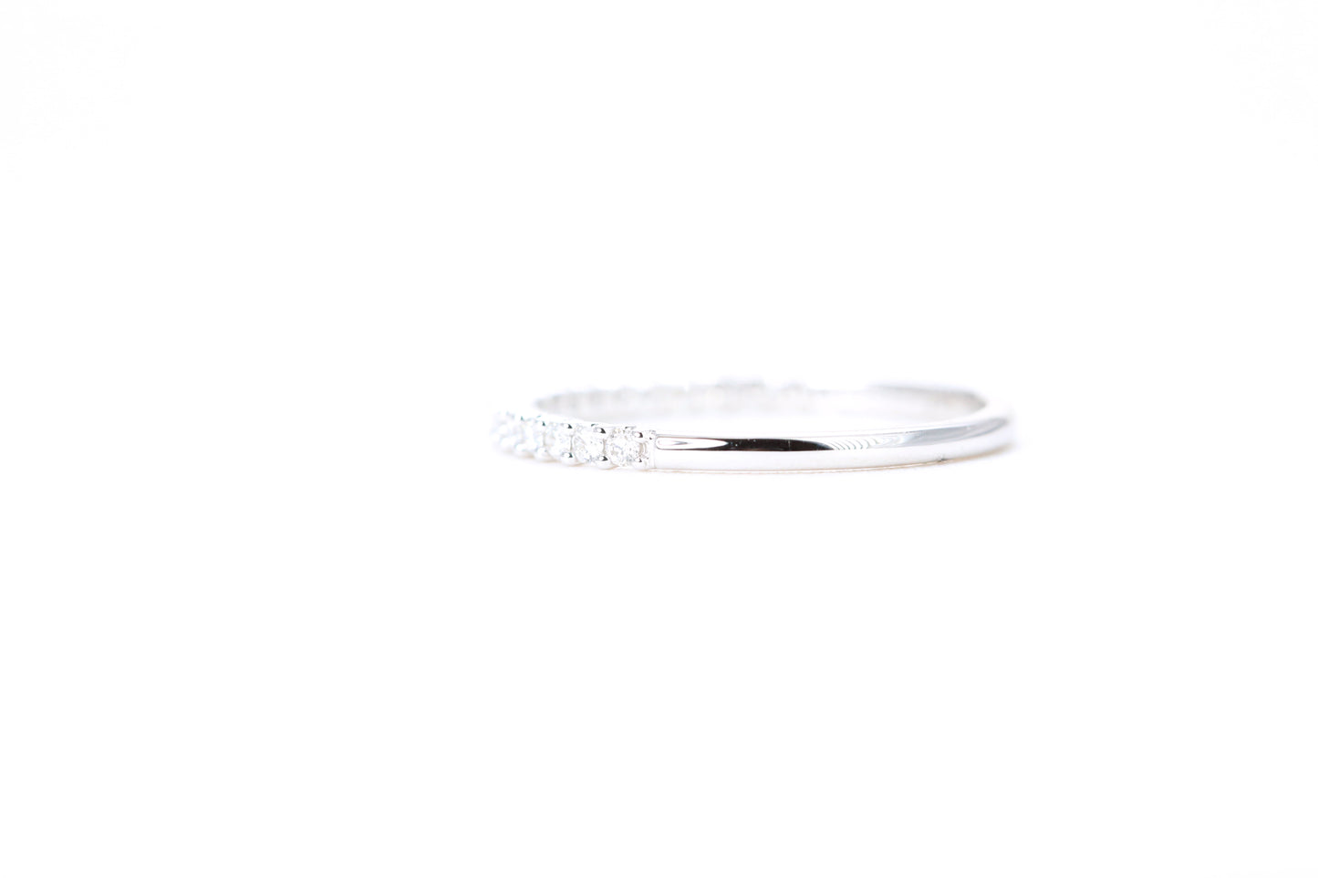 Micro Pavé 1/4 Carat Diamond Ring in 14K White Gold