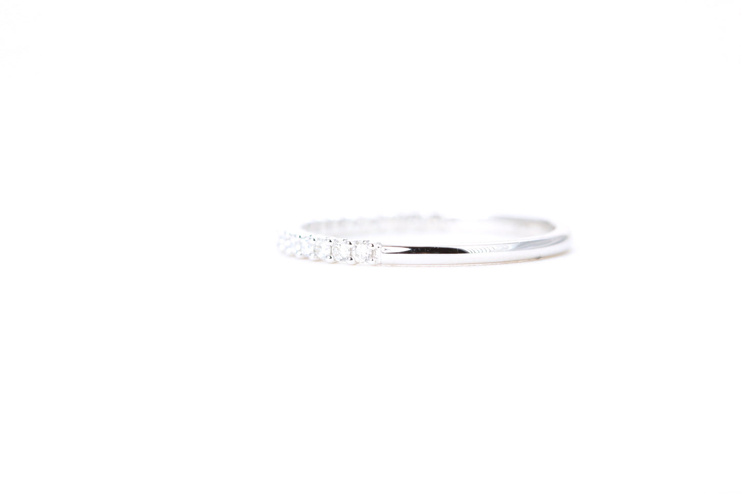 Micro Pavé 1/4 Carat Diamond Ring in 14K White Gold