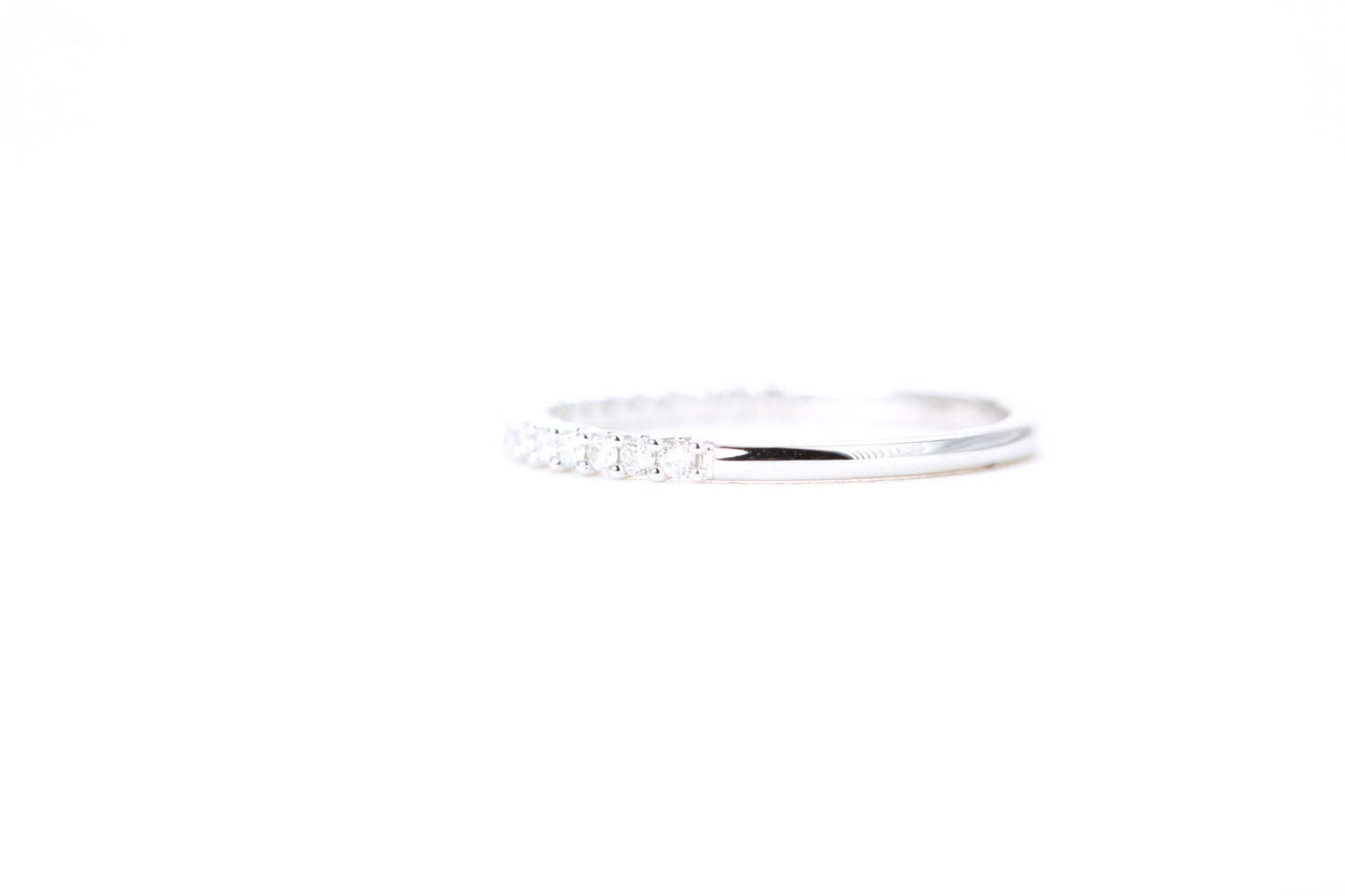 Micro Pavé 1/4 Carat Diamond Ring in 14K White Gold