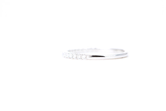 Micro Pavé 1/4 Carat Diamond Ring in 14K White Gold