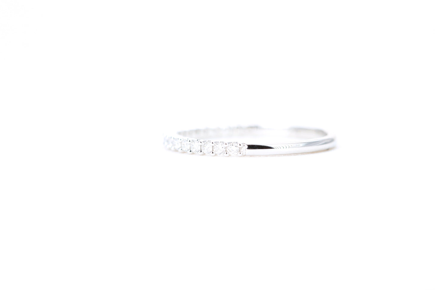 Micro Pavé 1/4 Carat Diamond Ring in 14K White Gold