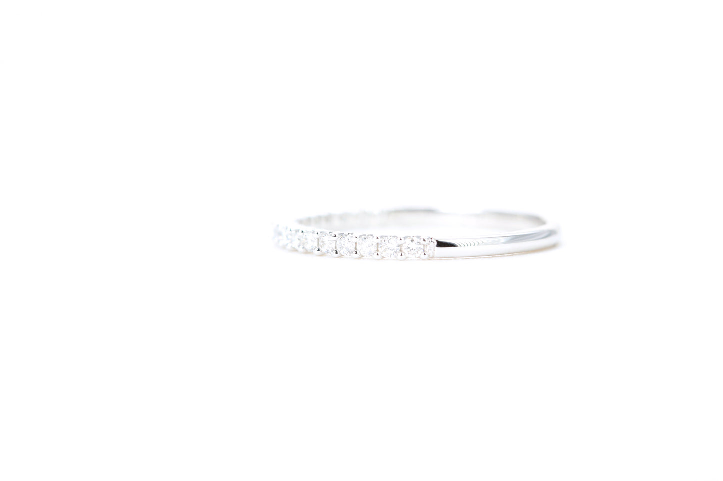 Micro Pavé 1/4 Carat Diamond Ring in 14K White Gold
