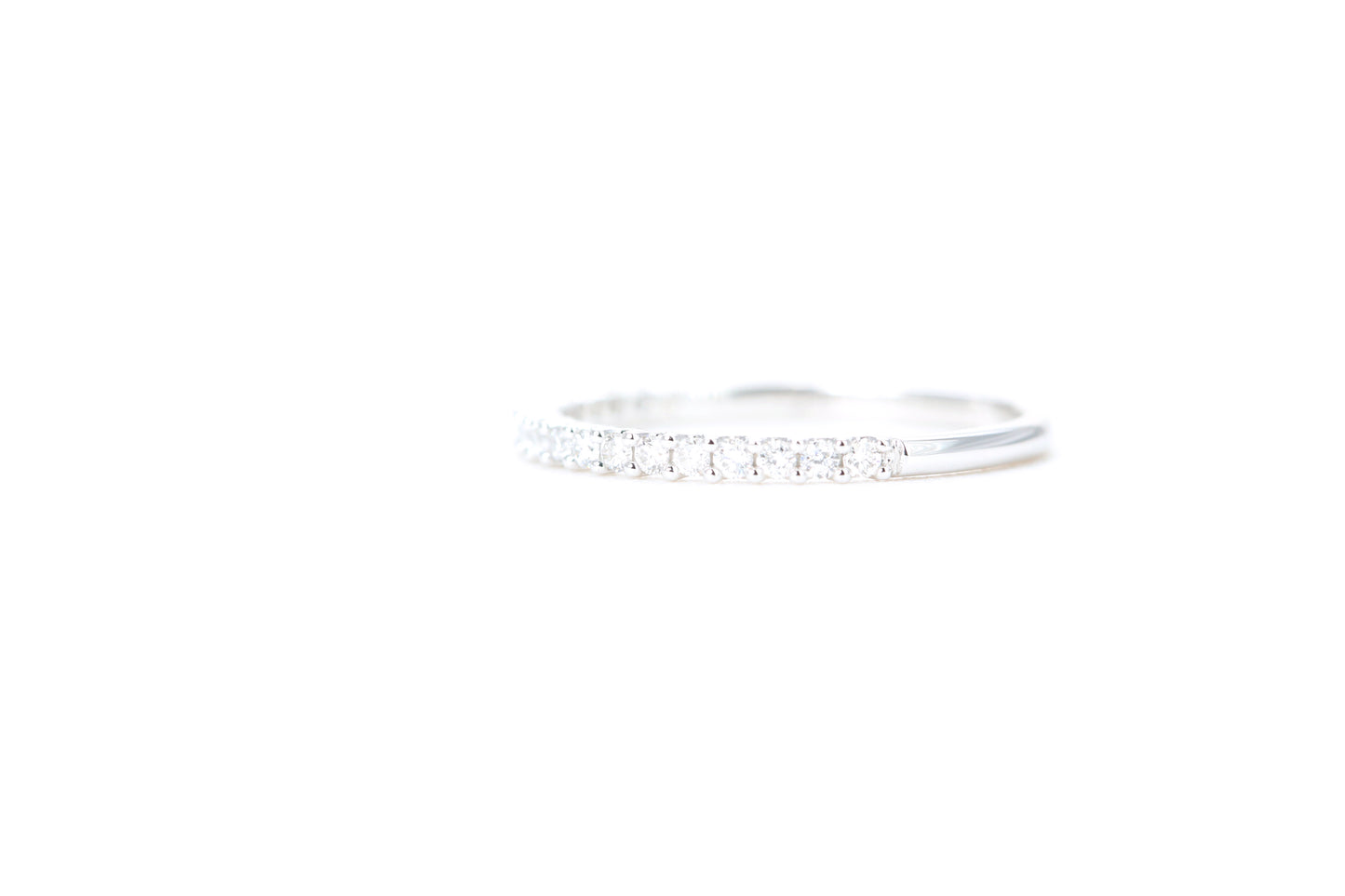 Micro Pavé 1/4 Carat Diamond Ring in 14K White Gold