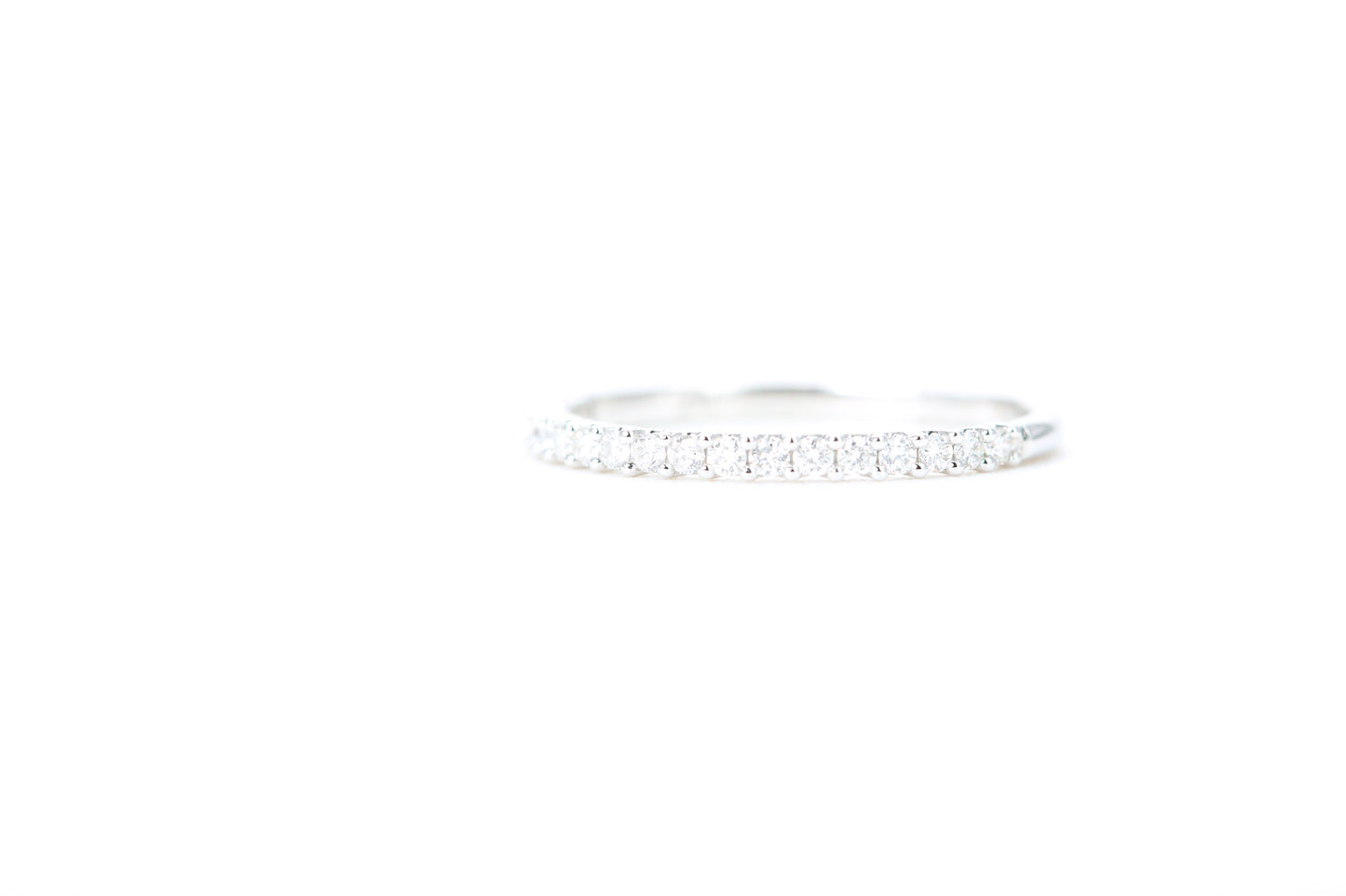 Micro Pavé 1/4 Carat Diamond Ring in 14K White Gold