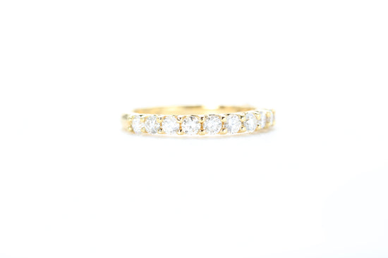 Micro Pavé 3/4 Carat Diamond Ring in 18k Yellow Gold