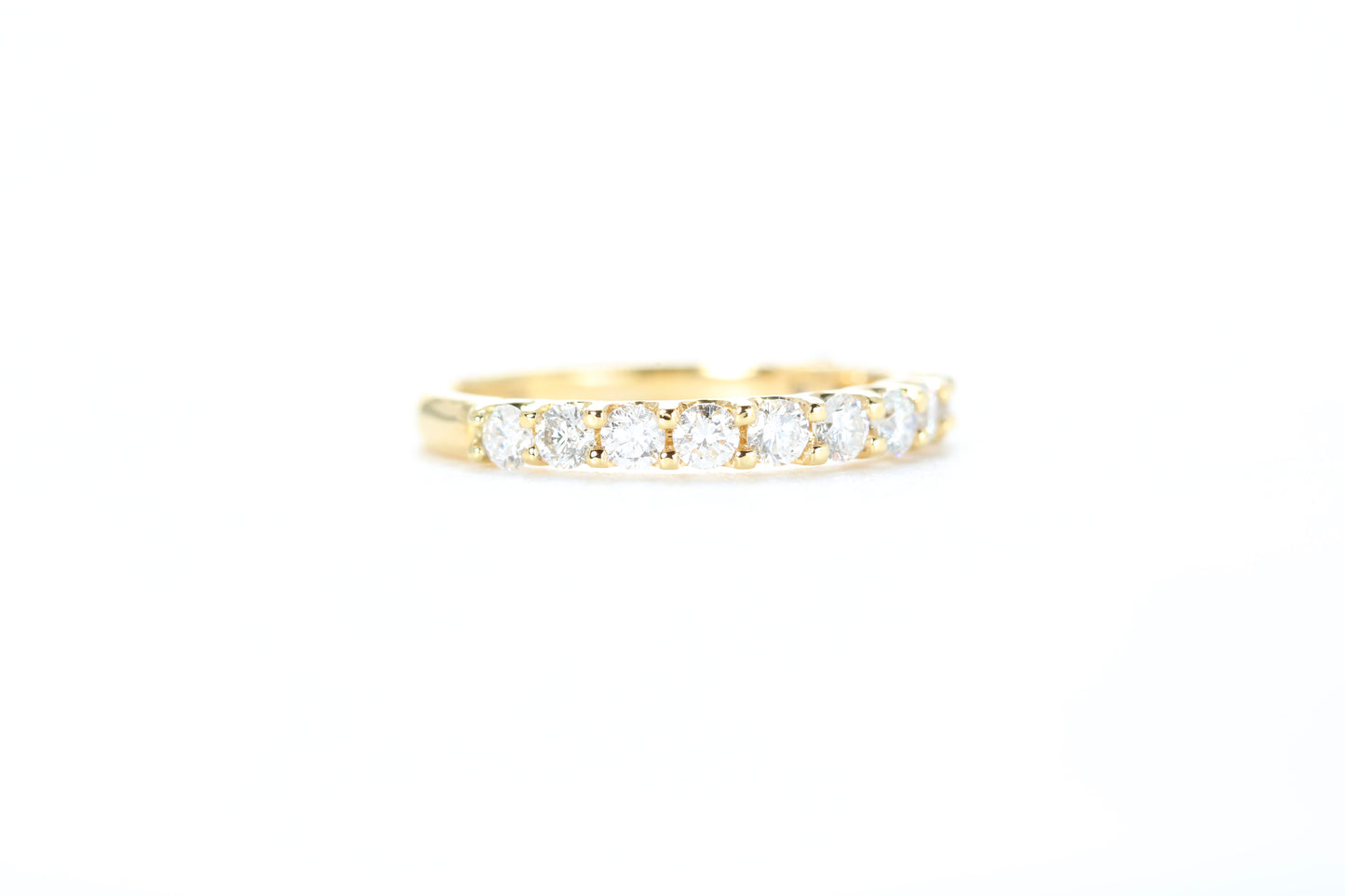 Micro Pavé 3/4 Carat Diamond Ring in 18k Yellow Gold
