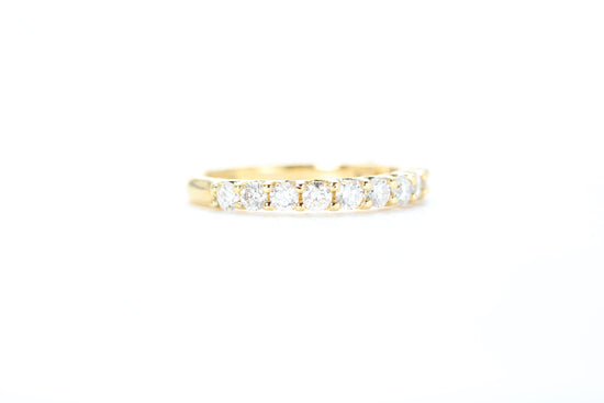Micro Pavé 3/4 Carat Diamond Ring in 18k Yellow Gold