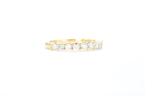 Load image into Gallery viewer, Micro Pavé 3/4 Carat Diamond Ring in 18k Yellow Gold
