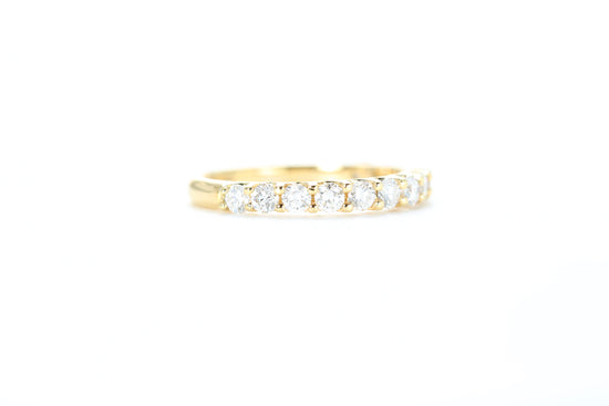 Micro Pavé 3/4 Carat Diamond Ring in 18k Yellow Gold