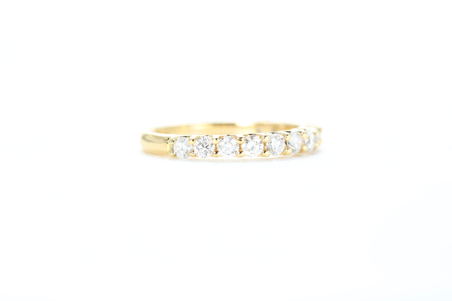 Micro Pavé 3/4 Carat Diamond Ring in 18k Yellow Gold